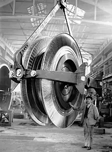 Turbine rotor of the same turbine (50 MW)