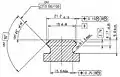 STANAG 4694 "NATO Accessory Rail" metric reference drawing (dimensions in millimetres).