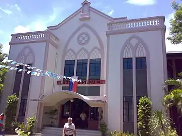 Facade of the Administration Building.