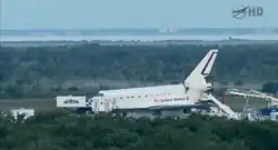 Atlantis thirty minutes after touchdown