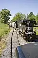 The Norfolk Southern interchange at Pleasant Valley, photo taken from the cab of Shenandoah Valley's GP38