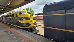 Steamrail Victoria's S313 at Ballarat Station on 30 October 2021