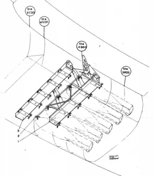 Bomb bay with 50 kg bombs