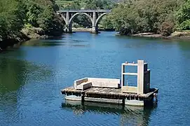 Saavedra, by Francisco Leiro, floating mussel farm