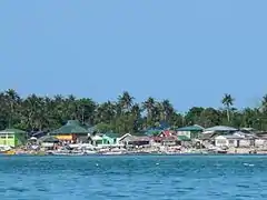 The main village at Cagbalete