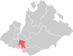 Location within Sandnes municipality