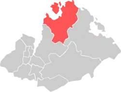 Location within Sandnes municipality