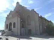 Side view of the C.H. Cook Memorial Church, a historic Sacaton church.