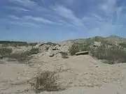 Ruins of the Gila River War Relocation Center.