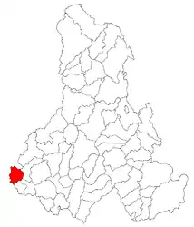 Location in Harghita County