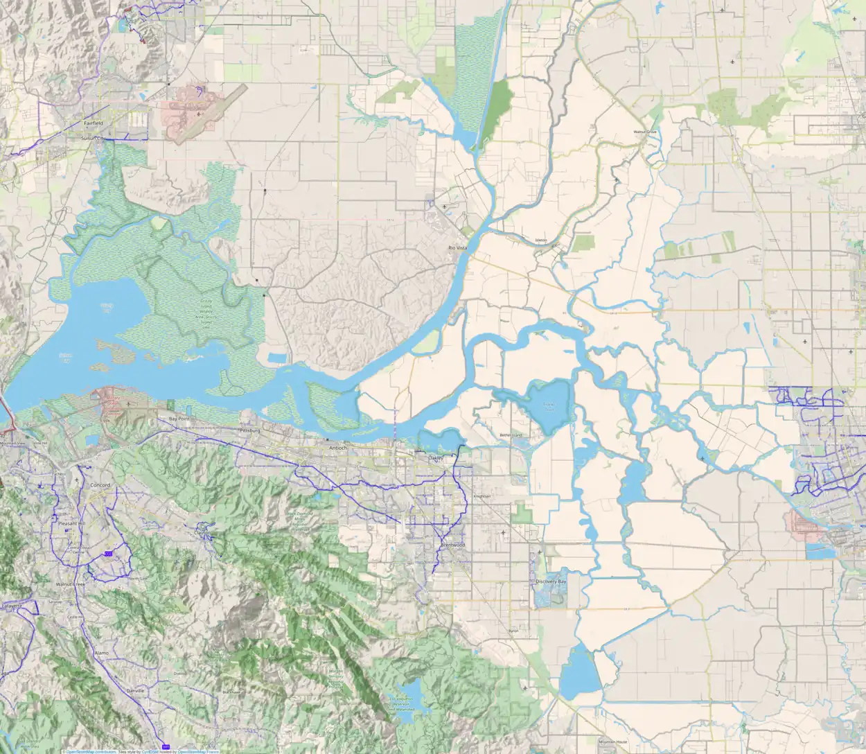 Browns Island is located in Sacramento-San Joaquin River Delta