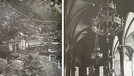 Exterior and interior of the former Sacred Heart Cathedral at Kangding (Diocese of Kangding)