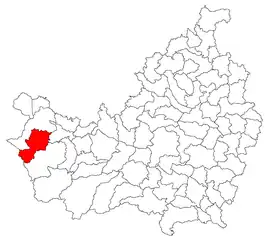 Location in Cluj County