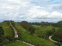 View of the Chocolate Hills from Sagbayan Peak