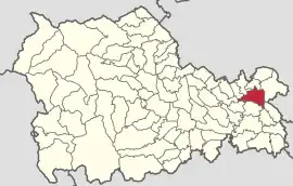 Location in Neamț County