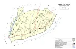 Map of Sahar block