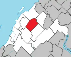 Location within Rivière-du-Loup RCM.