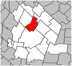 Location within Les Maskoutains RCM.