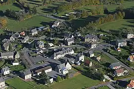 Aerial view of the village