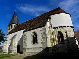 The church of Saint-Cyprien, in Saint-Civran