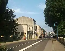 The main street in Saint-Féliu-d'Avall