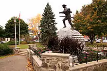 The Saint-Lambert, Quebec Cenotaph by Emanuel Hahn, inaugurated on July 9, 1922, by General Sir Arthur Currie