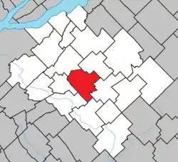 Location within Bellechasse RCM.