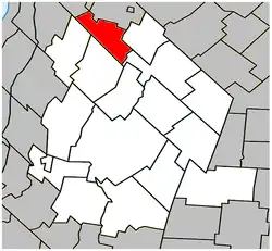 Location within Les Maskoutains RCM.