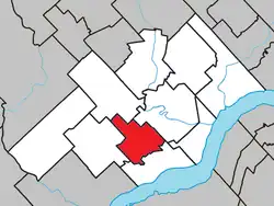 Location within Les Chenaux RCM.