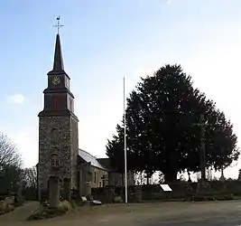 The church of Saint-Méloir, in Saint-Méloir-des-Bois