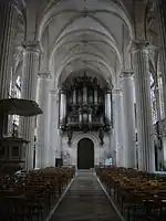 Church of Saint Michel with organ loft.