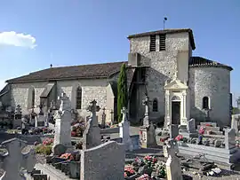 The church of Saint-Nazaire, in Saint-Nazaire-de-Valentane