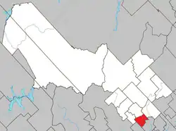 Location within Mékinac RCM.