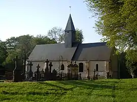 The church in Saint-Vaast-en-Auge