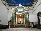 The old main altar and the ciborium above it.