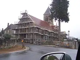 The church in Saint-Bonnet-de-Vieille-Vigne