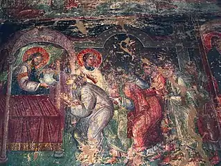 Fresco from Saint Euthymius chapel, Thessaloniki