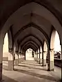 The interior of St. Mark's Coptic Orthodox Cathedral in Cairo, Egypt, in 2008.