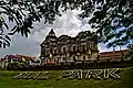 Church façade and Taal Park in the foreground