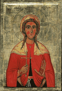 St. Kyriaki the Great Martyr of Nicomedia.