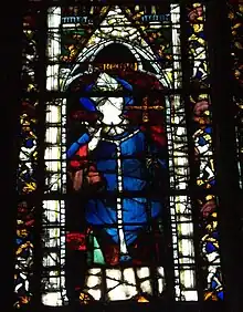 Saint Remigius of Rouen(Stained glass, Cathedral of Notre-Dame in Rouen)