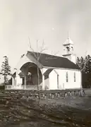 Rear of the chapel, c. 1942.