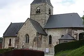 The church in Sainte-Beuve-en-Rivière