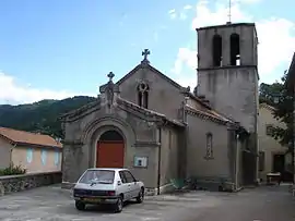 The church of Sainte-Cécile-d'Andorge