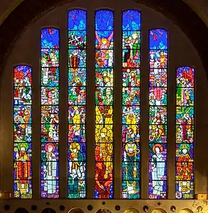 The Archangel Saint Michael window (double or triple click for enlargement)