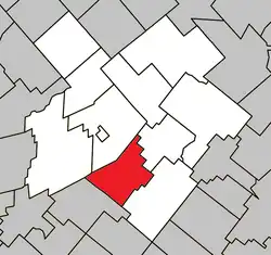 Location within L'Érable RCM.