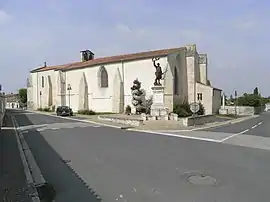 The church in Sainte-Soulle