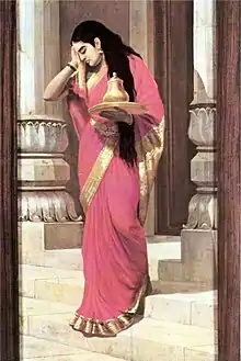 Raja Ravi Varma's paintings combined European techniques with a distinctly South Indian sensibility.