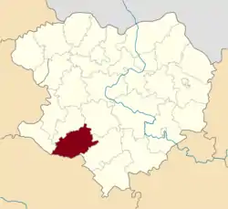 Raion location in Kharkiv Oblast