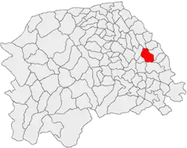 Location in Suceava County